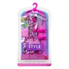 Barbie Style nuken ruusu mekko ja pinkit korkokengät