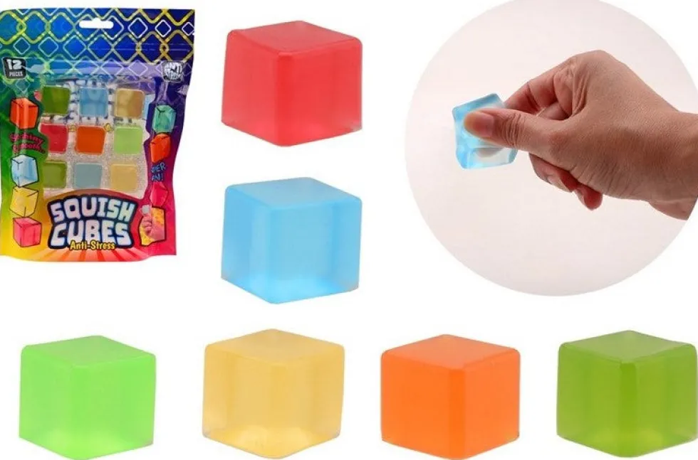 Fidget stressilelu jääpala kuutiot 12kpl
