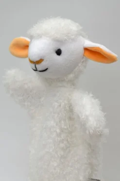 Käsinukke pörröinen Lammas 28cm