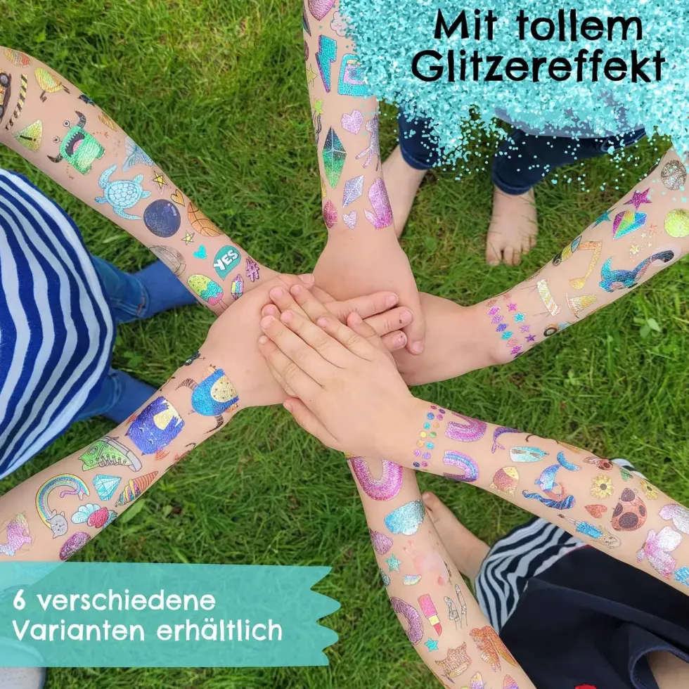 Lasten kimalle tatuointi kuvat 100kpl - Merenneidot