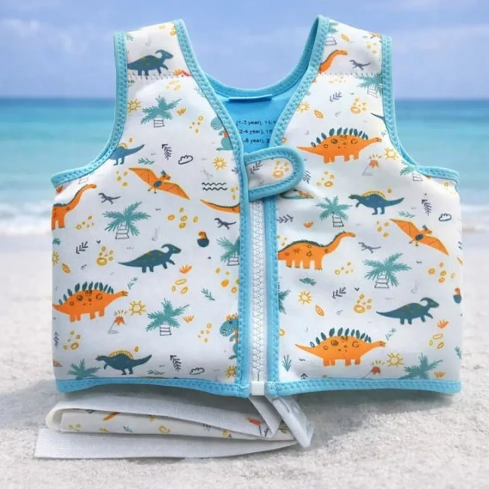 Lasten pinkki Uimaliivi Dinot S, 11-15kg
