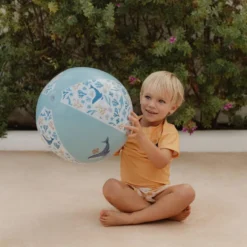 Little Dutch puhallettava Rantapallo - Ocean Dream blue