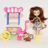 Mattel Enchantimals apina Merit nukke ja lemmikki - Second Hand