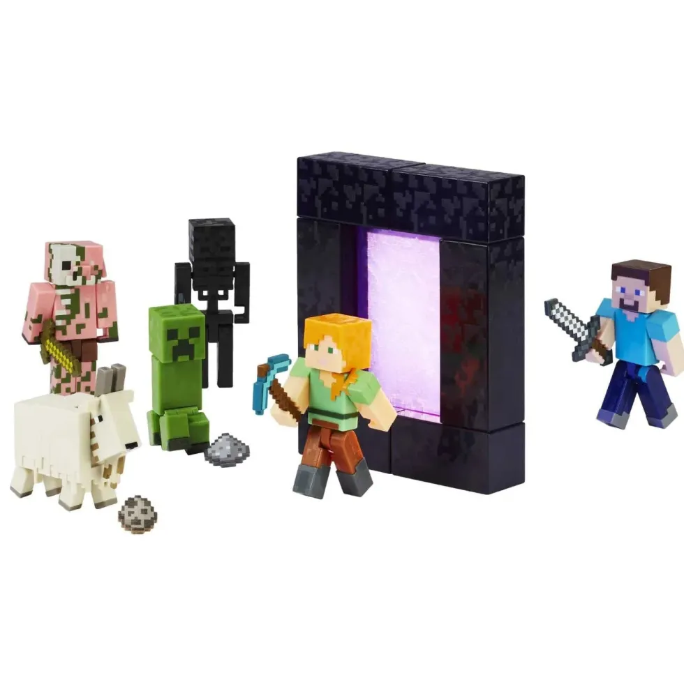 Minecraft Build-A-Portal Alex -figuuri