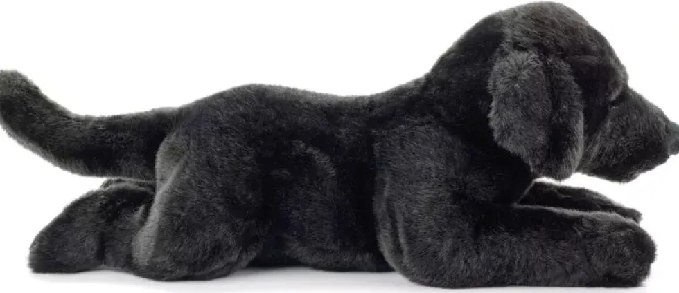 Musta Labradorinnoutaja pehmolelu 40cm
