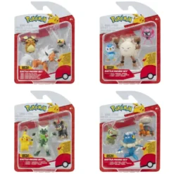 Pokemon Battle figuuri 3-Pack - Dedenne, Lycanroc, Ninjask