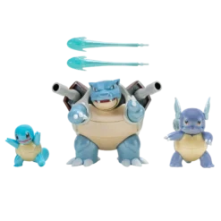 Pokemon Select Evolution pakkaus - Squirtle, Wartortle ja Blastoise