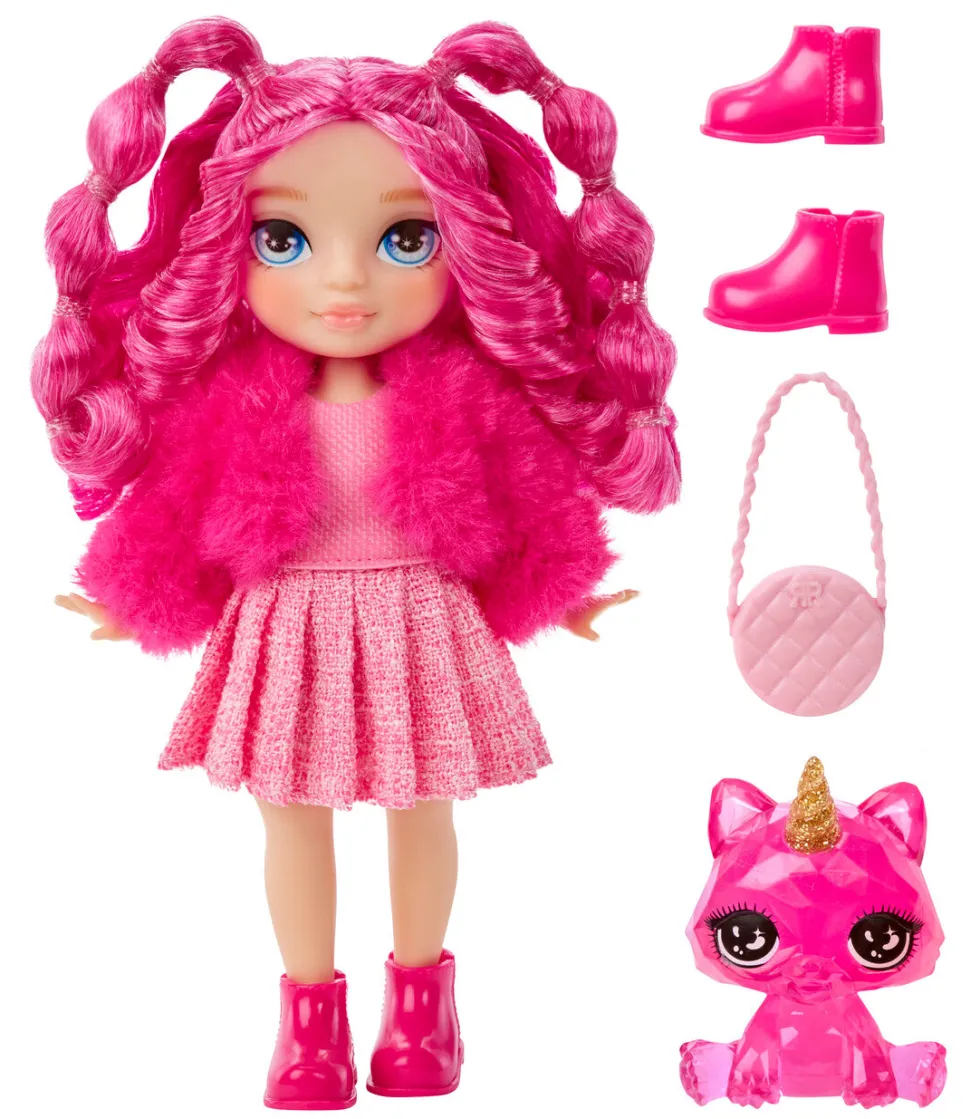 Rainbow High Littles Magenta Monroe -nukke ja yksisarvinen