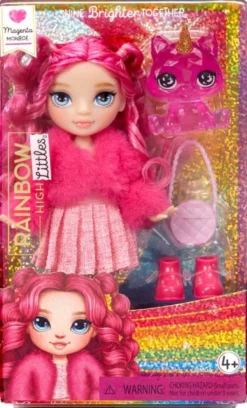 Rainbow High Littles Magenta Monroe -nukke ja yksisarvinen