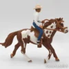 Schleich Hevonen, varusteet ja Cowboy ratsastaja - Second Hand