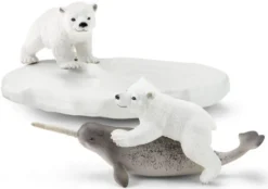 Schleich Jääkarhu pennut ja Sarvivalaan poikanen 42531