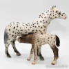 Schleich Knabstrupin hevonen ja varsa - Second Hand