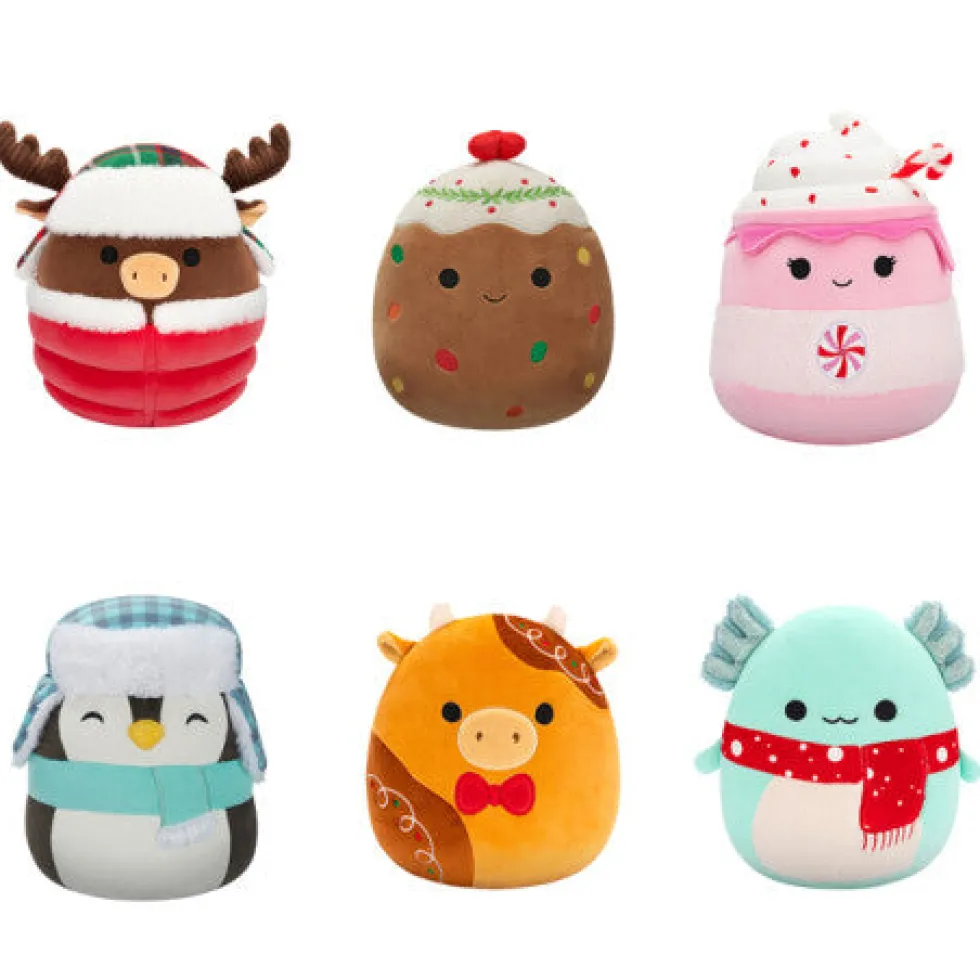 Squishmallows Jericho pipari Lehmä -pehmolelu 19cm - Christmas edition