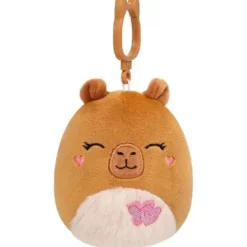 Squishmallows Lijjian Capybara Clip on maskotti 9cm