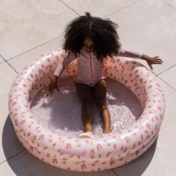 Swim Essentials puhallettava lasten uima-allas 100cm - Old Pink Leopard