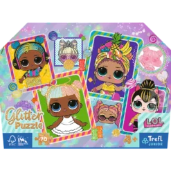 Trefl L.O.L. Surprise! Glitter palapeli 70 palaa