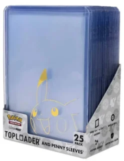 Ultra Pro Pikachu Toploader + Penny Sleeve korttisuojat (25 kpl)